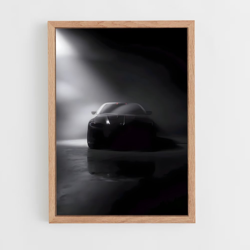Poster Noir Éclairé – affiche BMW (vue 4)
